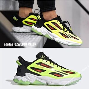Adidas Originals Ozweego Celox Core Black/Solar Yellow NWT